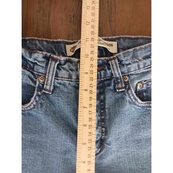 Harley Davidson Women's Size 24x31 Classic Straight Leg Cotton Blend Denim Jeans - Picture 7 of 12
